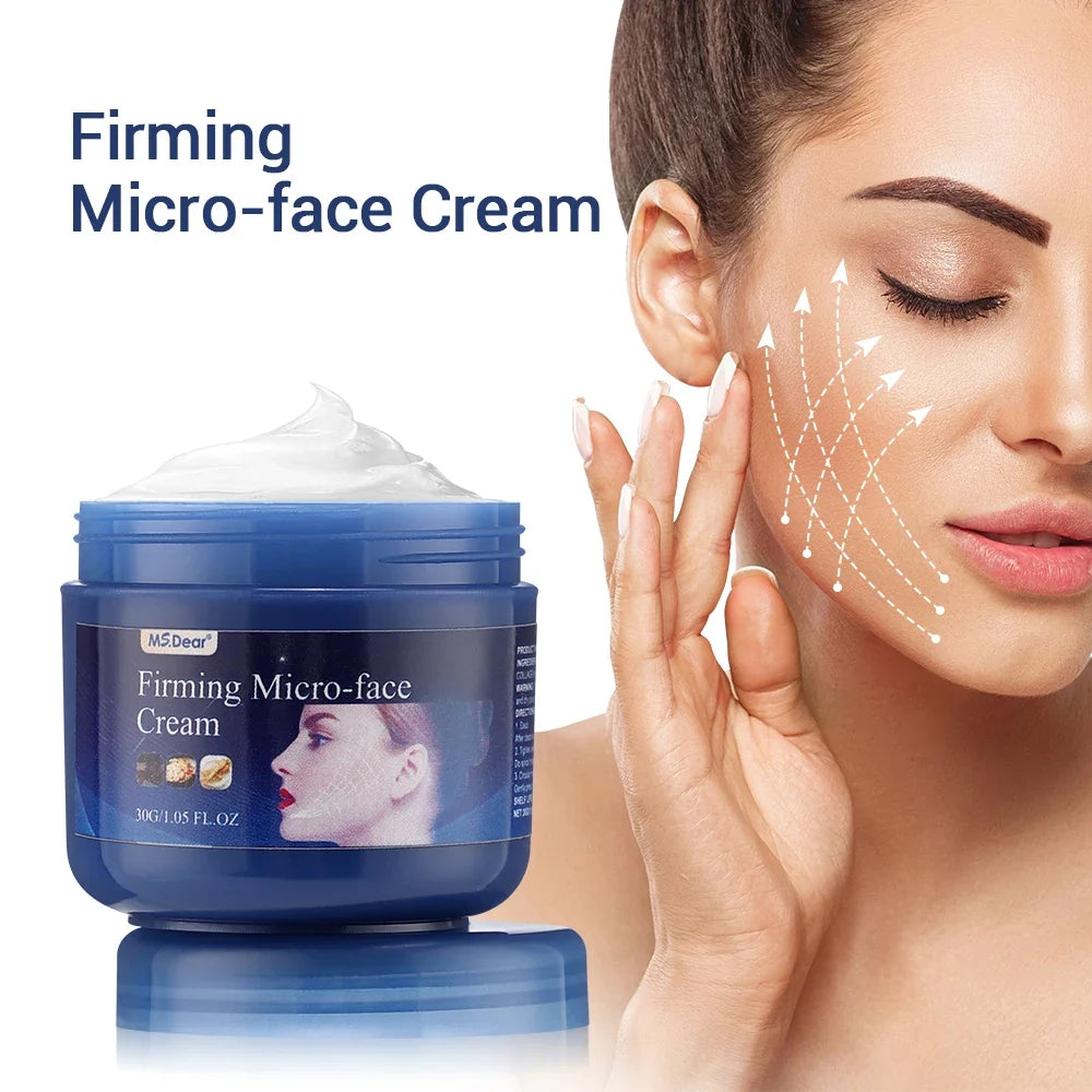 Micro-face Firming Cream Tightens Contours Face V Line Shape Masticatory Muscles Jowls Fat Burning Anti-Aging Essence Skin Care