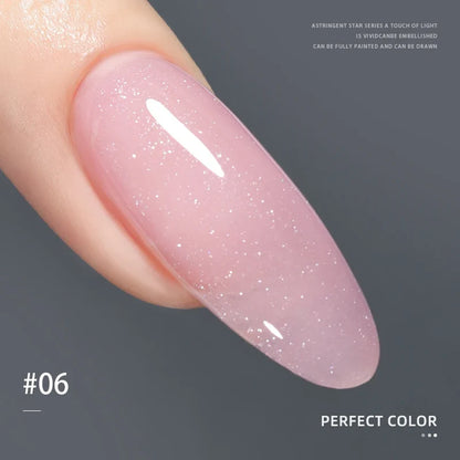 PERFECT COLOR  4-in-1 Builder Nail Gel,20g 12 Colors Rubber Base Gel Polish,Extension for DIY Salon Girls Home,Nail Art Brushes