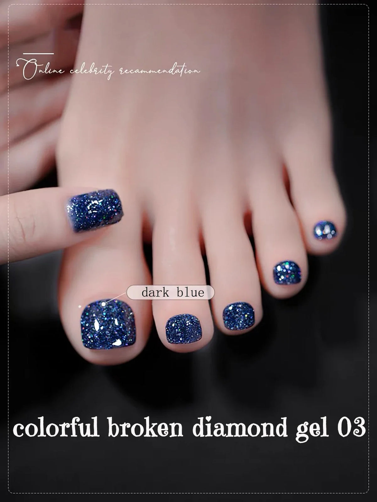 SHAKA 1-8pcs Popular Versatile Whitening Pink Green Blue Bling Gel Super Glitter Water Light Broken Diamond Gel Nail Polish