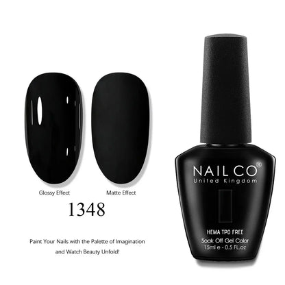 NAILCO 15ml Nails Art Gel Lack Polish Summer Hybrid Nail Varnish Manicure UV Top Coat Base HEMA TPO FREE Esmalte Nail Gel Polish