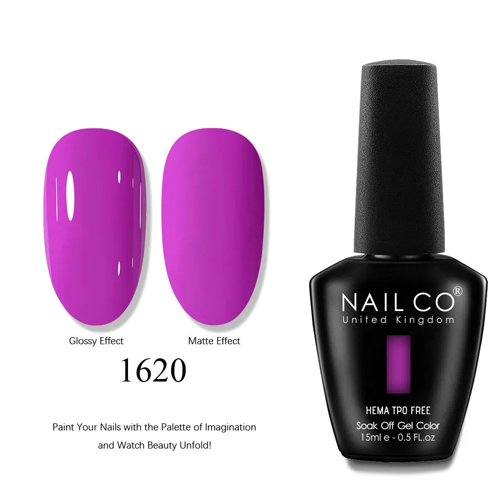 NAILCO 15ml Nails Art Gel Lack Polish Summer Hybrid Nail Varnish Manicure UV Top Coat Base HEMA TPO FREE Esmalte Nail Gel Polish