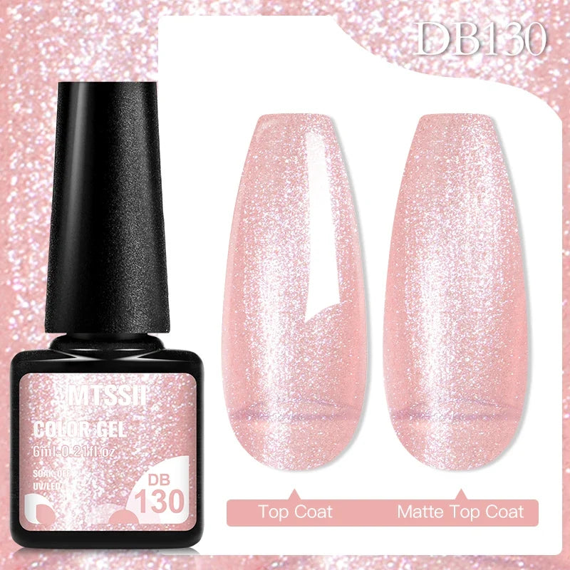 Mtssii 6ML Chocolate Color Gel Nail Polish Brown Semi Permanent UV Gel Autumn Winter Popular Soak Off Nail Art Gel Varnishes