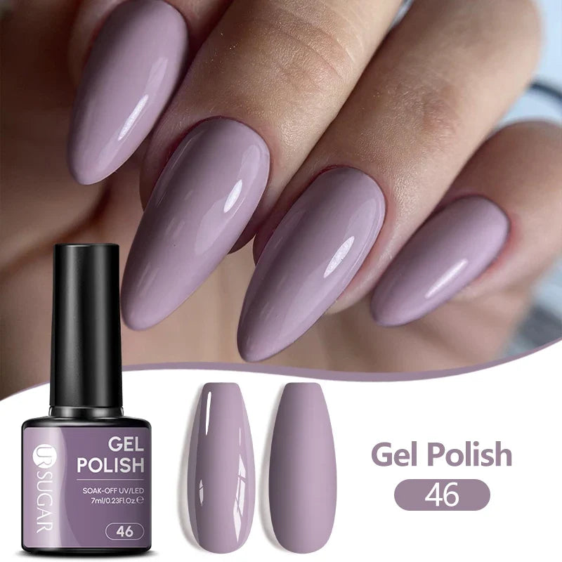 UR SUGAR 7ML Nail Gel Fresh Macaron 107 Colors All For Manicure Semi Permanent Soak Off LED UV Long-Lasting Nail Art Varnish