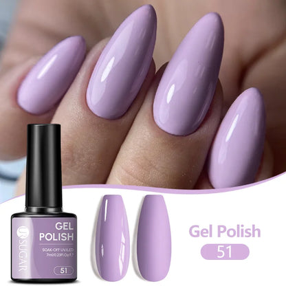 UR SUGAR 7ML Nail Gel Fresh Macaron 107 Colors All For Manicure Semi Permanent Soak Off LED UV Long-Lasting Nail Art Varnish