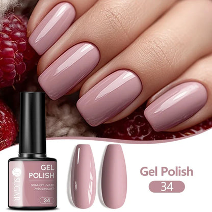 UR SUGAR 7ML Nail Gel Fresh Macaron 107 Colors All For Manicure Semi Permanent Soak Off LED UV Long-Lasting Nail Art Varnish