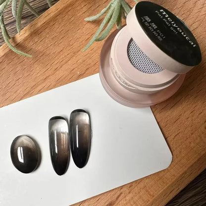1Jar Black Pat Painting Gel Nail Polish with Air Cushion Gradient Matte Texture Nail Patting Glue Soak Off UV LED Nail Varnish 8