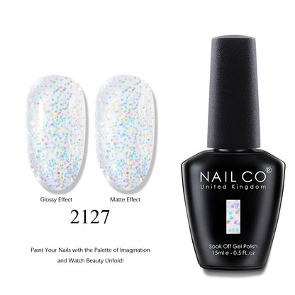 NAILCO 15ml Brown Nails Art Red Color Gel Nail Polish Semi-permanent UV Gel Polish Coffee Manicure Chocolate Hybrid Nail Varnish