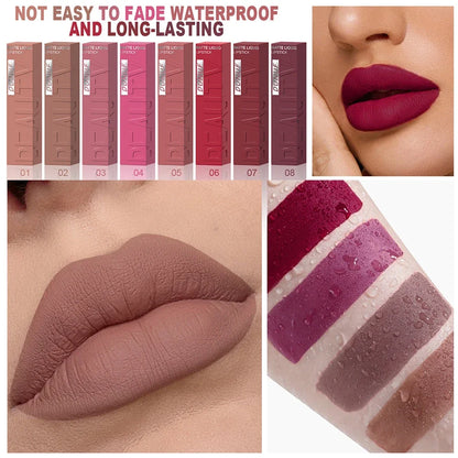 Lip Gloss Lipstick Easy To Color Waterproof Easy-color Sweat-proof Non-stick To Cups, Y2K Fancy Fashion Suitable For Christmas
