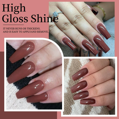 Single-use 15ml gel nail polish, convenient for home or salon manicures, easy to remove.