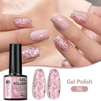 UR SUGAR 7ML Nail Gel Fresh Macaron 107 Colors All For Manicure Semi Permanent Soak Off LED UV Long-Lasting Nail Art Varnish