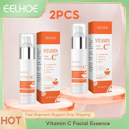 Eelhoe Vitamin C Facial Essence Moisturizing Lifting Reduce Fine Lines Keep Smoothing Anti A-ging Remove Acne Face Firming Serum
