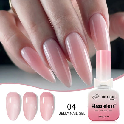 Single-use 15ml gel nail polish, convenient for home or salon manicures, easy to remove.