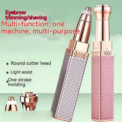 Electric Eyebrow Trimmer 2 In 1 Precise Eyebrow Trimmer Ladies' Lipstick Shaver Multifunctional Makeup Tools Beauty Products