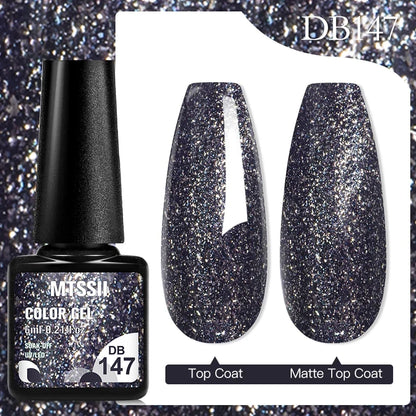 Mtssii 6ML Chocolate Color Gel Nail Polish Brown Semi Permanent UV Gel Autumn Winter Popular Soak Off Nail Art Gel Varnishes