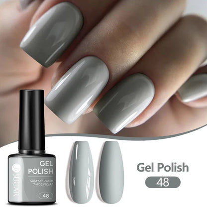 UR SUGAR 7ML Nail Gel Fresh Macaron 107 Colors All For Manicure Semi Permanent Soak Off LED UV Long-Lasting Nail Art Varnish
