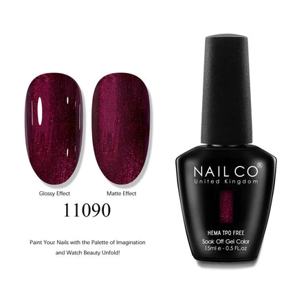 NAILCO 15ml Nails Art Gel Lack Polish Summer Hybrid Nail Varnish Manicure UV Top Coat Base HEMA TPO FREE Esmalte Nail Gel Polish