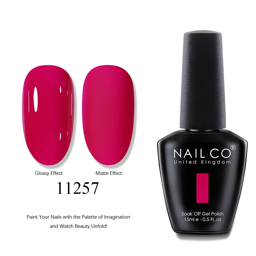 NAILCO 15ml Brown Nails Art Red Color Gel Nail Polish Semi-permanent UV Gel Polish Coffee Manicure Chocolate Hybrid Nail Varnish