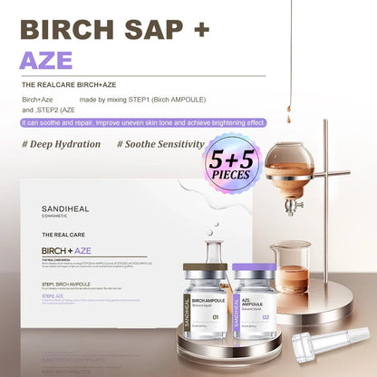 10Vials Copper Peptide Hyaluronic Acid Serum CICA B5 Facial Essence Hydration Korean Skin Care Original Sanendi Beauty Products