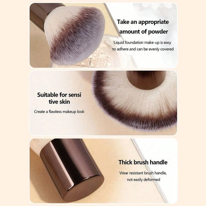 7pcs Professional Makeup Brush Set, Includes: 4pcs Dual-Ended Face Brushes, 1pc Angled Brush, 1pc Short Handle Foundation Brush,
