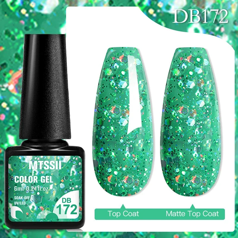 Mtssii 6ML Chocolate Color Gel Nail Polish Brown Semi Permanent UV Gel Autumn Winter Popular Soak Off Nail Art Gel Varnishes