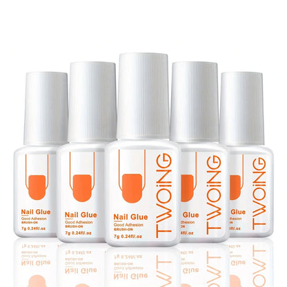5pcs/2pcs 7g Super Strong Nail Glue For False Nail Tips, Acrylic Nails,Press OnNails,Fake Nails Art Decoration Lasting Adhesion