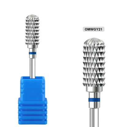 1pcs Tungsten Steel Nail Cuticle Drill Bits Carbide Rotate Electric Ceramic Milling Cutter For Manicure Gel Polish Remover