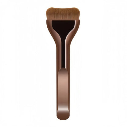 Professiona Makeup Brush, Curved Soft Bristle Foundation Brush for Even Application, Travel-Friendly