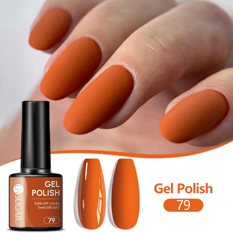 UR SUGAR 7ML Nail Gel Fresh Macaron 107 Colors All For Manicure Semi Permanent Soak Off LED UV Long-Lasting Nail Art Varnish