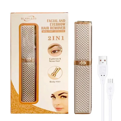 Electric Eyebrow Trimmer 2 In 1 Precise Eyebrow Trimmer Ladies' Lipstick Shaver Multifunctional Makeup Tools Beauty Products