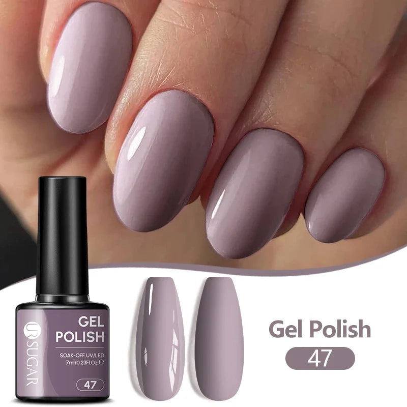 UR SUGAR 7ML Nail Gel Fresh Macaron 107 Colors All For Manicure Semi Permanent Soak Off LED UV Long-Lasting Nail Art Varnish
