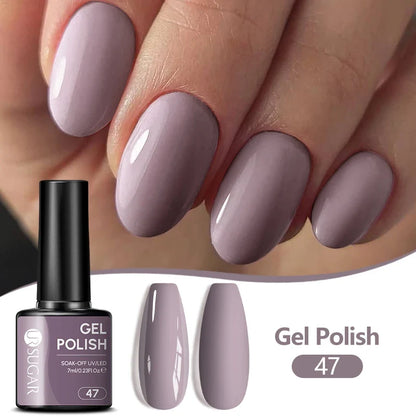 UR SUGAR 7ML Nail Gel Fresh Macaron 107 Colors All For Manicure Semi Permanent Soak Off LED UV Long-Lasting Nail Art Varnish