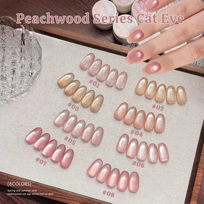 SHAKA 1-16pcs Flash Pure Lust Golden Light Heroine Cat Eye Gel Nail Polish Whitening Ice Transparent Autumn High-end Nail Art