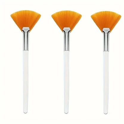 3/6/12 Pieces Facial Fan Mask Brushes Soft Mask Brush Applicator Esthetician Facial Mask Brushes For Women Girls Cosmetic Tools
