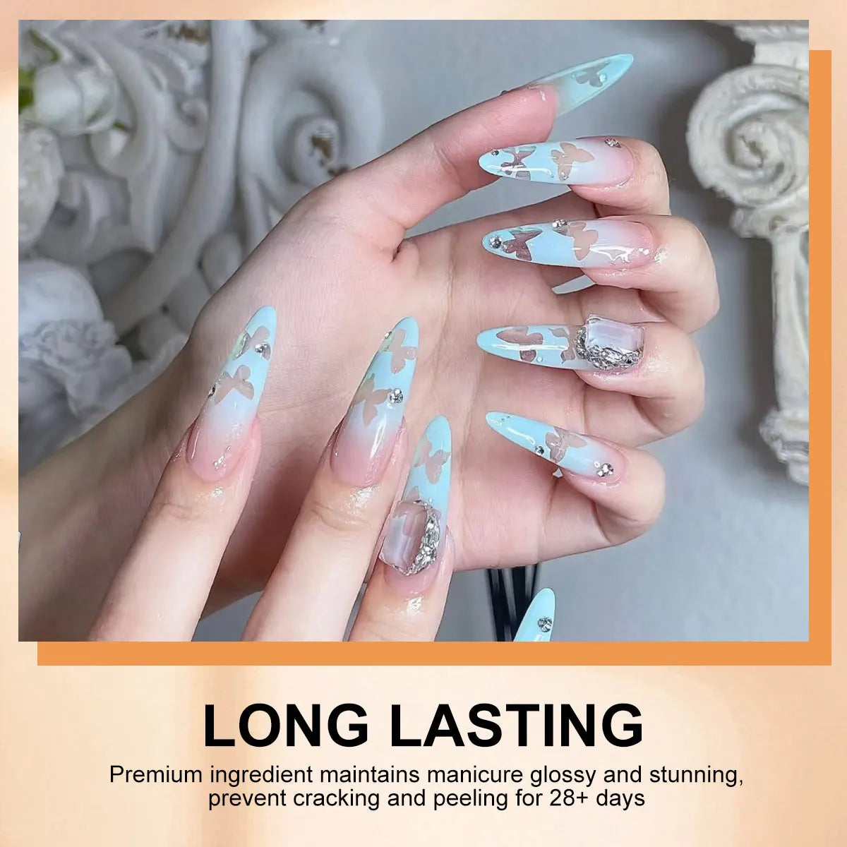 LIMEGIRL 7in1 Nail Gradient Painting Gel Long-lasting Nail Gel Polish Hybrid Color Nail Art Design High Texture Gradient Gel