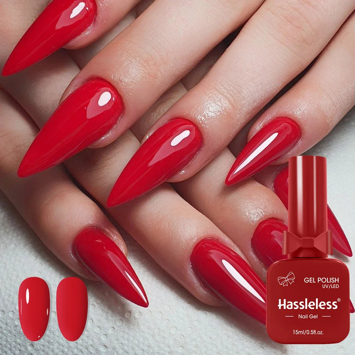 Single-use 15ml gel nail polish, convenient for home or salon manicures, easy to remove.