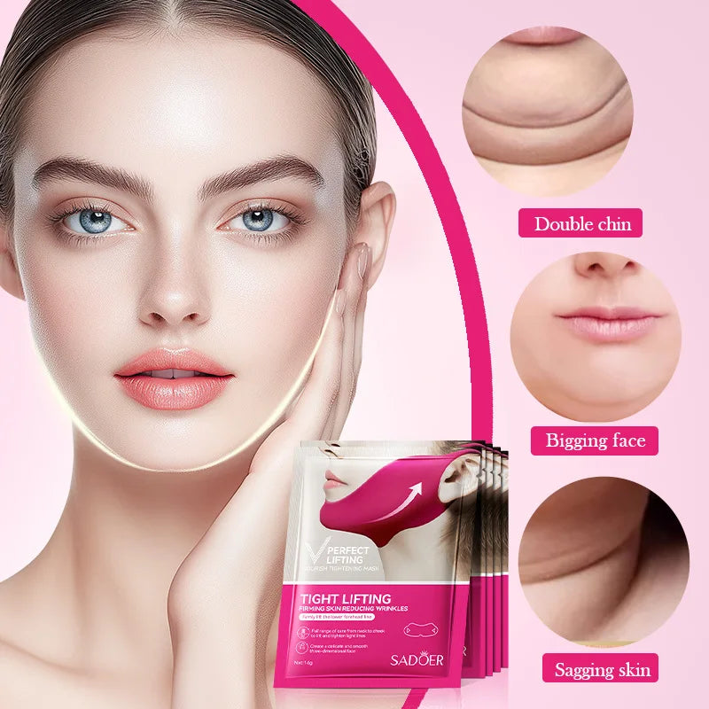 V-Shape Firming Face-lift Slimming Mask Removal Masseter Muscle Double Chin Face Fat Burning Anti-aging Beauty Products New