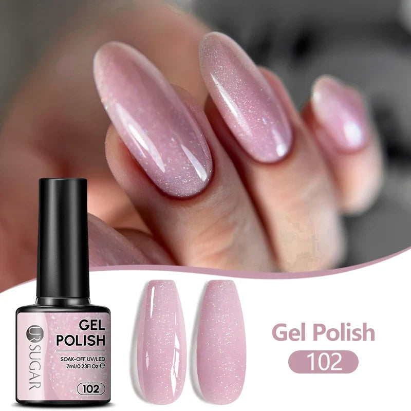 UR SUGAR 7ML Nail Gel Fresh Macaron 107 Colors All For Manicure Semi Permanent Soak Off LED UV Long-Lasting Nail Art Varnish