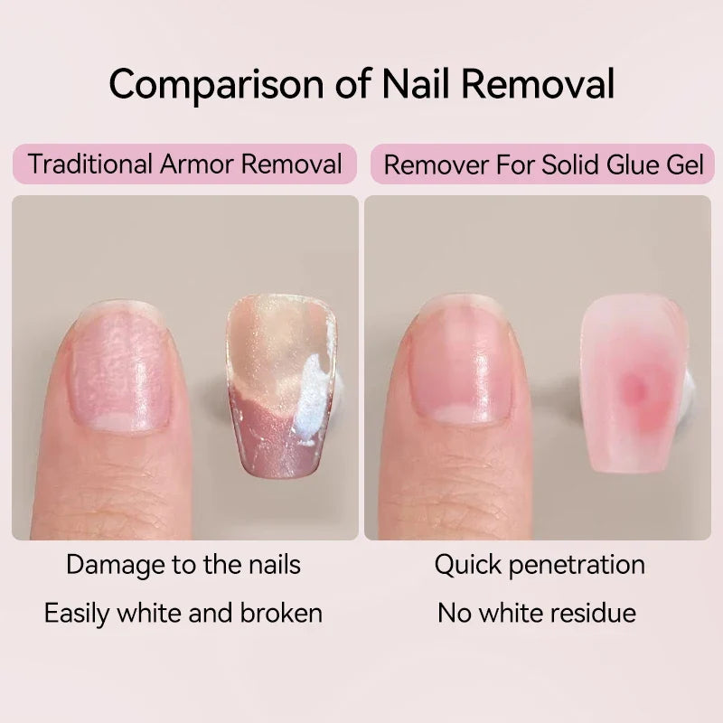 UR SUGAR 15ml Remover For Solid Tips Gel False Nail Tips Solid Adhesives Gel Remover Press On Nails Gel Fake Tips Remover Tools