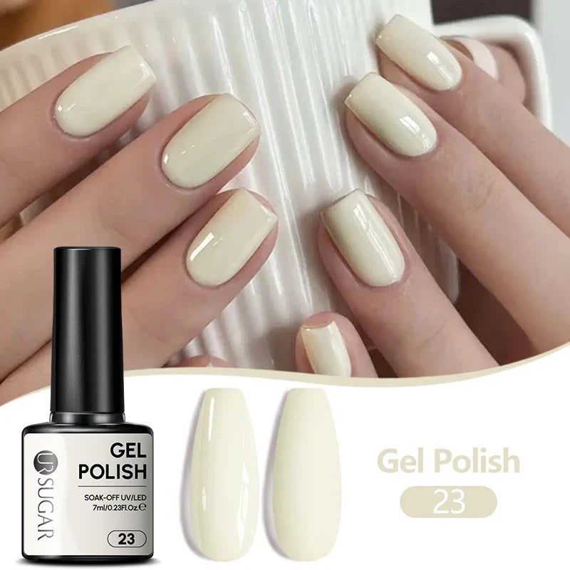 UR SUGAR 7ML Nail Gel Fresh Macaron 107 Colors All For Manicure Semi Permanent Soak Off LED UV Long-Lasting Nail Art Varnish