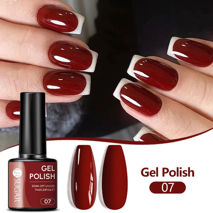 UR SUGAR 7ML Nail Gel Fresh Macaron 107 Colors All For Manicure Semi Permanent Soak Off LED UV Long-Lasting Nail Art Varnish