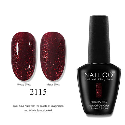 NAILCO 15ml Nails Art Gel Lack Polish Summer Hybrid Nail Varnish Manicure UV Top Coat Base HEMA TPO FREE Esmalte Nail Gel Polish