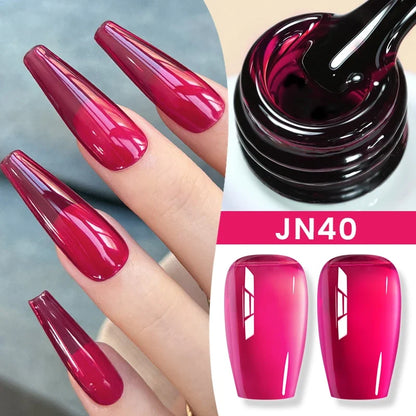BORN PRETTY 83 Colors 10ml Jelly Nude Gel Nail Polish Autumn Amber Semi Transparent Manicure Soak off UV LED Nails Gel Varnish