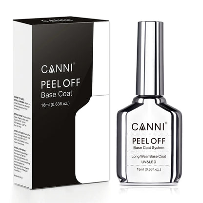 Canni TPO FREE HEMA FREE 18ml Long Wear Diamond Nowipe Top Coat Peeloff Base Coat Soak Off UV LED Gel Polish Nail Manicure