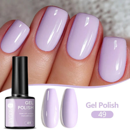 UR SUGAR 7ML Nail Gel Fresh Macaron 107 Colors All For Manicure Semi Permanent Soak Off LED UV Long-Lasting Nail Art Varnish