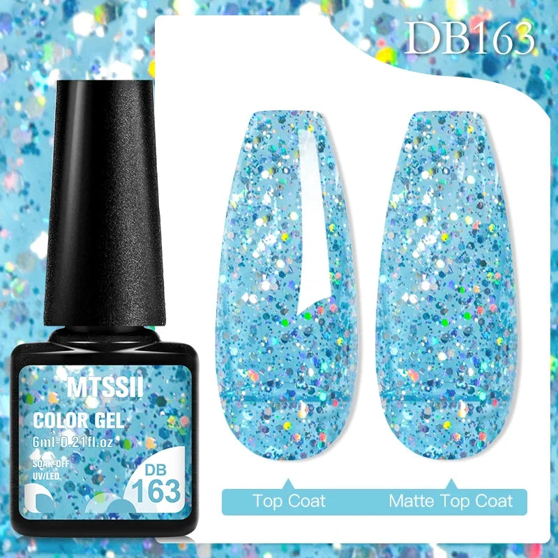 Mtssii 6ML Chocolate Color Gel Nail Polish Brown Semi Permanent UV Gel Autumn Winter Popular Soak Off Nail Art Gel Varnishes