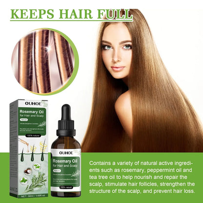 Rosemary Oil for Hair Growth 50ml Essential Oil Growing Hair Beauty Hair Care Prevents Hair Loss Promotes Healthy Hair Growth