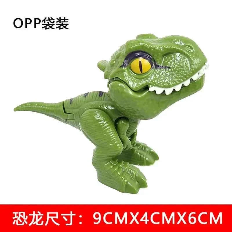 Jurassic Finger Dinosaur  Tyrannosaurus Model Toys for Kids Finger Biting Dinosaurs Movable Joints Dinosaur Toy for Boy Gift