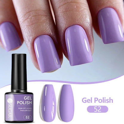 UR SUGAR 7ML Nail Gel Fresh Macaron 107 Colors All For Manicure Semi Permanent Soak Off LED UV Long-Lasting Nail Art Varnish