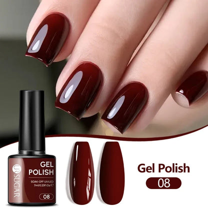 UR SUGAR 7ML Nail Gel Fresh Macaron 107 Colors All For Manicure Semi Permanent Soak Off LED UV Long-Lasting Nail Art Varnish