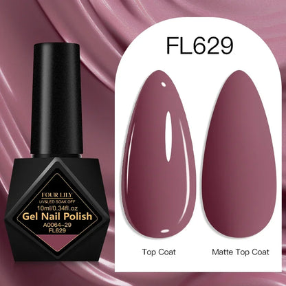 10ml Gel Nail Polish 162 Colors Nail Supplies Vernis Semi Permanent Nail Art Manicure Soak Off LED UV Gel Nail Varnishes Summer